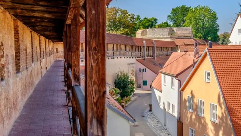 Nördlingen a le seul rempart piétonnier d'Allemagne