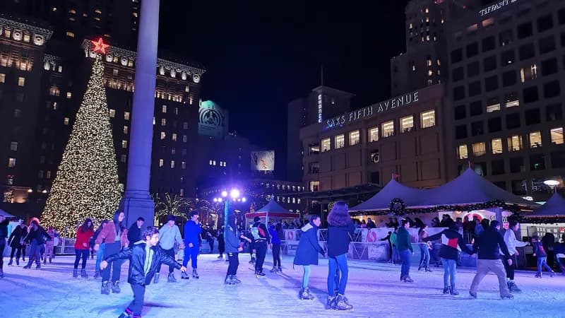 Holiday Ice Rink In Union Square