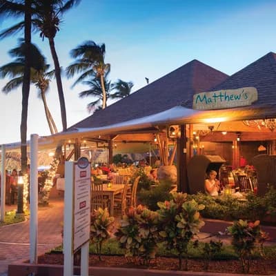 Matthew's beachside restaurant