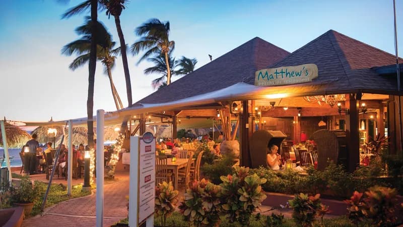 Matthew's beachside restaurant