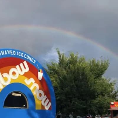Rainbow Snow