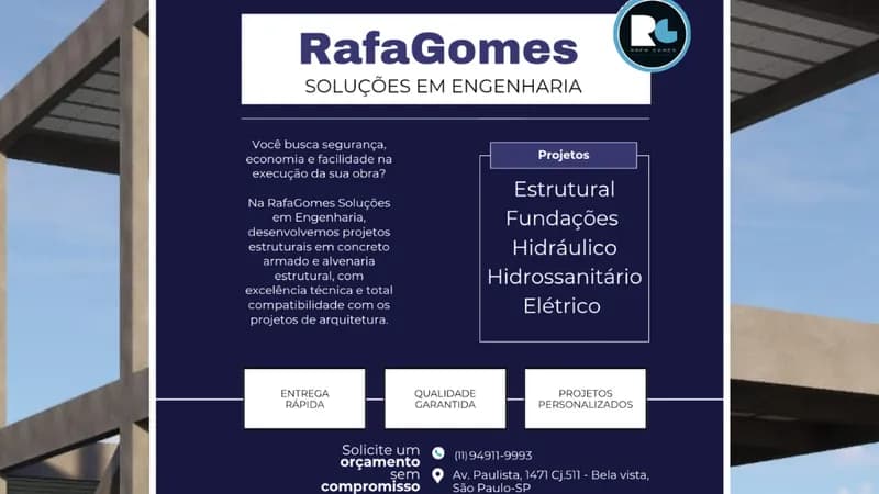 Engenheiro Civil em São Paulo - RG - SOLUÇÕES EM ENGENHARIA